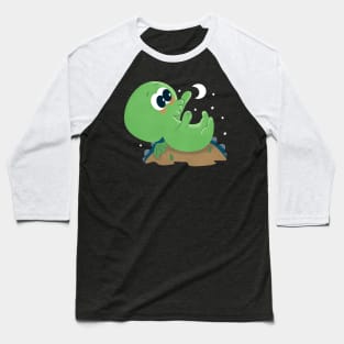 Cutethulhu Loves The Moon Baseball T-Shirt